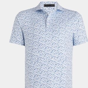 G/Fore Men's XXL Snow Aye Poppy Modern Spread Collar Polo MSRP $120